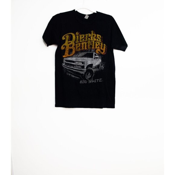 Dierks Bentley Big White Truck Graphic Black T-Shirt - Picture 1 of 8